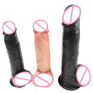 Weibliche feste künstliche Dildos gleiten gefälschten Penis Frauen Mann Masturbation tragbare realistische natürliche Silikon Dildo Anal Sex spielen - Product Image 4