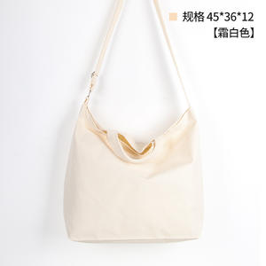 Bolsa de Mano de Lona de Algodón Ecológica Personalizada al por Mayor con Cremallera y Correa para el Hombro para Mujeres y Niñas, para Compras y Regalos - Product Image 5