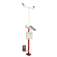 Automatic Meteorological Instrument Weather Station High Accuracy Temperature Humidity Wind Sensors Solar Power OEM IP65 Rated
