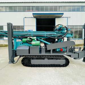 แท่นขุดเจาะไฮดรอลิกแบบพกพาตีนตะขาบขนาดเล็ก300เมตรสำหรับแกนก่อสร้างกองเซลล์แสงอาทิตย์สำหรับโรตารีฟาร์ม - Product Image 3