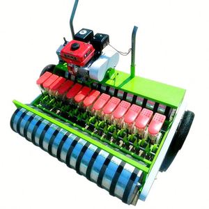 Small Agricultural Manual <b>Vegetable</b> Seeder Hand Push Electric Gasoline Model Seed <b>Planter</b> Onion <b>Planter</b> Seed <b>Planter</b> Machine - Product Image 2