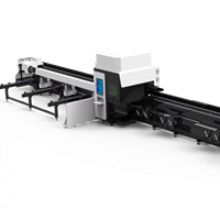 Machine de découpe laser CNC Tuosheng à 3 mandrins Cypcut, alimentation semi-automatique et tube en acier inoxydable à zéro déchet