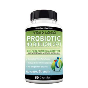 Oem Natuurlijke Darmgezondheidssupplementen 40 Miljard Cfu Dagelijkse Probiotische Capsules Voor Volwassenen Helpt Een Gezonde Darmfunctie Te Ondersteunen - Product Image 5