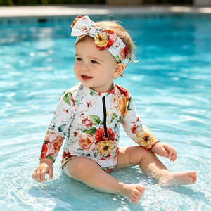 <span class=keywords><strong>Maillot</strong></span> <span class=keywords><strong>de</strong></span> <span class=keywords><strong>bain</strong></span> une pièce pour bébés filles nouveau-nés, motif dessin animé, 100 % polyester respirant et séchage rapide, collection été 2026, vente en gros - Product Image 4