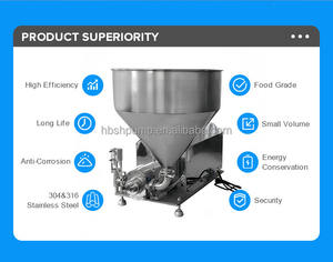 เครื่องปั๊มน้ำซุปข้นเค้กผลไม้เครื่องปั๊มชีสทำช็อคโกแลตทำจากแป้งไอศกรีมมีความหนืดสูง - Product Image 5