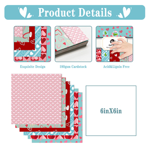 Multicolor 6"x6" <strong>Patterned</strong> <strong>Paper</strong> Cardstock DIY Scrapbooking Supplies Kit Craft <strong>Paper</strong> for Planner Journaling - Product Image 5