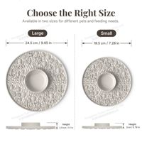 Nouveau bol à lécher pour chien en silicone de qualité alimentaire, grande taille, motif uni, alimentation lente, anti-renversement et anti-étouffement