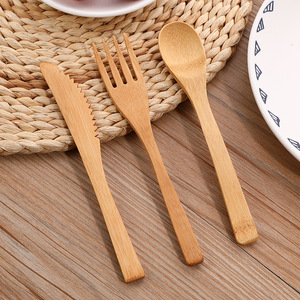 <span class=keywords><strong>Kit</strong></span> de couverts <span class=keywords><strong>en</strong></span> bambou Eco Travel, 16 cm, 3 pièces, couteau, fourchette, cuillère réutilisables, ensemble portable pour le camping, le pique-nique, les ustensiles de <span class=keywords><strong>cuisine</strong></span> - Product Image 4