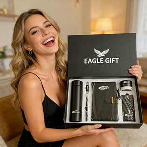 Set de Regalo Promocional Personalizado para Oficina que Incluye Termo, Bolígrafo, Cuaderno, USB, Altavoz, Cable y Batería Externa - Product Image 1