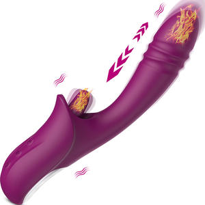 2024 meilleur vendeur sucer lécher la langue <span class=keywords><strong>baguette</strong></span> vibrateur g-spot poussée gode vibrant femme masturbateur jouets sexuels pour femme - Product Image 1