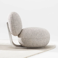 Joli tissu personnalisé italien minimaliste métal simple canapé chaise créative irrégulière loisirs chaise bureau à domicile moderne chaise sièges