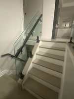 Support de verre réglable en acier inoxydable sans cadre pour balustrade de terrasse et d'escalier, support d'angle pour garde-corps en verre