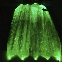Tissu en fibre optique à lumière LED RVB avec indice IP68 et application/télécommande pour chaussures lumineuses, sacs à vêtements