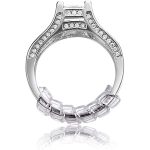 Ajusteur de bague invisible, ressort transparent, spirale téléphonique universelle pour hommes et femmes, réducteur de taille de bague réglable, resserre-bague - Product Image 1