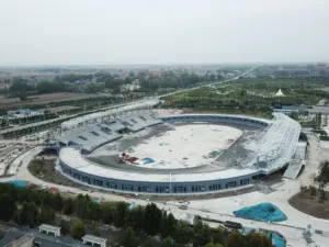 Estructura de acero prefabricada, diseño para estadio, armazón, tienda de campaña para público