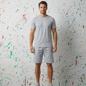 URBAN PRODUCTIONS Men's Casual Solid High Waist Drawstring Shorts-Quick Dry & Breathable - Product Image 1