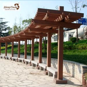 סין מודרני עץ פלסטיק <span class=keywords><strong>composite</strong></span> wpc פרגולה - Product Image 2