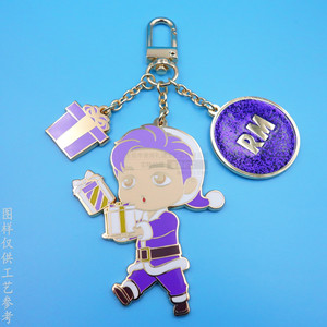 <b>Anime</b> Character Zinc Alloy <b>Keychain</b> 65mm Painted Hollow Design With Pendant Charm For Gift Promotion - Product Image 4