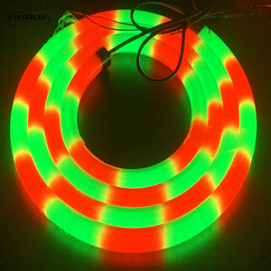 D22 3D 360 degrés flexible programmable rvb pixel 2*84leds 5050 rvb ws2811/ucs1903 noir 360 degrés néon pixel led bande - Product Image 4