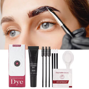 Teinture pour cils et sourcils pré-mélangée 2 en 1, teinture hybride sans mélange, crème colorante pour cils et sourcils pour salon - Product Image 1