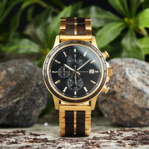 Reloj de Cuarzo de Lujo de Marca Superior para Hombre, Cronógrafo Personalizado de Alta Gama, 5 mm de Grosor, Madera, 22 mm, Reloj Inteligente de Moda Hecho en China - Product Image 2