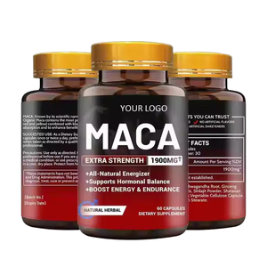Cápsulas de Maca en Polvo de Marca Privada OEM para Hombres y Mujeres, Fabricante Personalizado, Suplemento Dietético Natural Antioxidante, 60 Unidades - Product Image 1
