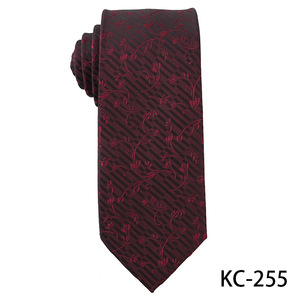 Dark Night Purple Red Series Corbata Gentleman's Retro Style Corbata de poliéster para hombres Accesorios - Product Image 5