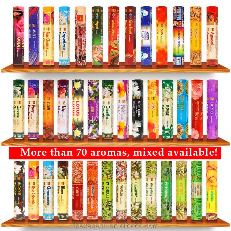 Xanadu aromaterapia natural 70, aroma original, incenso, flores, ervas, artesanato da índia, queimadores, clássico