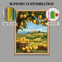 Kits de peinture au diamant 5D DIY SONGWOOART Lemon Pastoral pour adultes, pour la décoration de la maison, peinture au diamant personnalisée