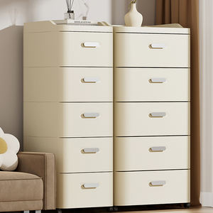 8008-2 Armoire à tiroirs en plastique de grande taille à 2 couches de style européen pour le rangement des enfants et des adultes - Product Image 3