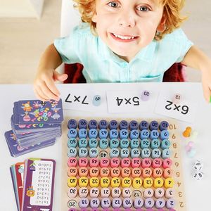 Custom 3 in 1 Kids Montessori Math <b>Table</b> <b>Board</b> <b>Game</b> Wooden Multiplication Flash Cards Toys CPC CE Certified - Product Image 2