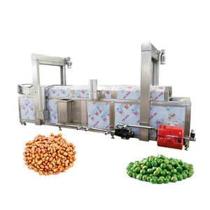 Automatic Potato Finger Chips French Fries Deep Fryer Continuous Conveyor Belt Dough Falafel Shrimp Frying Machine For Sale