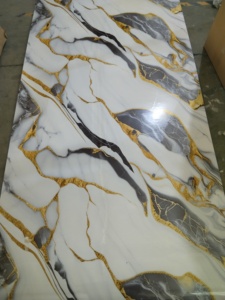 UV đá cẩm thạch Thiết kế tấm tự dính 10x4 PCV hình nền cho trang trí nội thất nhà - Product Image 3