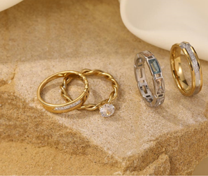 Anillo de Eternidad con Diamantes Naturales, Anillos de Compromiso Hechos a Mano Estilo Occidental para Parejas, Hombres y Mujeres - Product Image 4