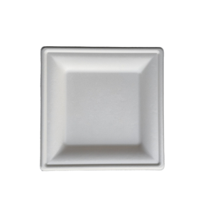 แผ่นกระดาษสี่เหลี่ยมขนาด10นิ้วทรงสี่เหลี่ยมพร้อมช่องใส่ถุง,จานอาหารเย็นแบบจีนชุดจานสี่เหลี่ยมแบบย่อยสลายได้กำหนดเอง - Product Image 1