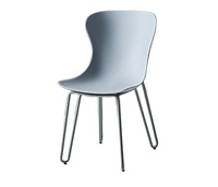 Chaises de salle à manger/de bureau STG, design moderne nordique, colorées, simples, créatives, avec pieds en métal, sans accoudoirs, couleur jaune-vert, pour restaurant