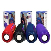 Altavoces Portátiles RGB de 10 W de Tela para un Sonido Potente, Altavoz Inalámbrico para Fiestas, Altavoz Estéreo Inalámbrico para iPhone