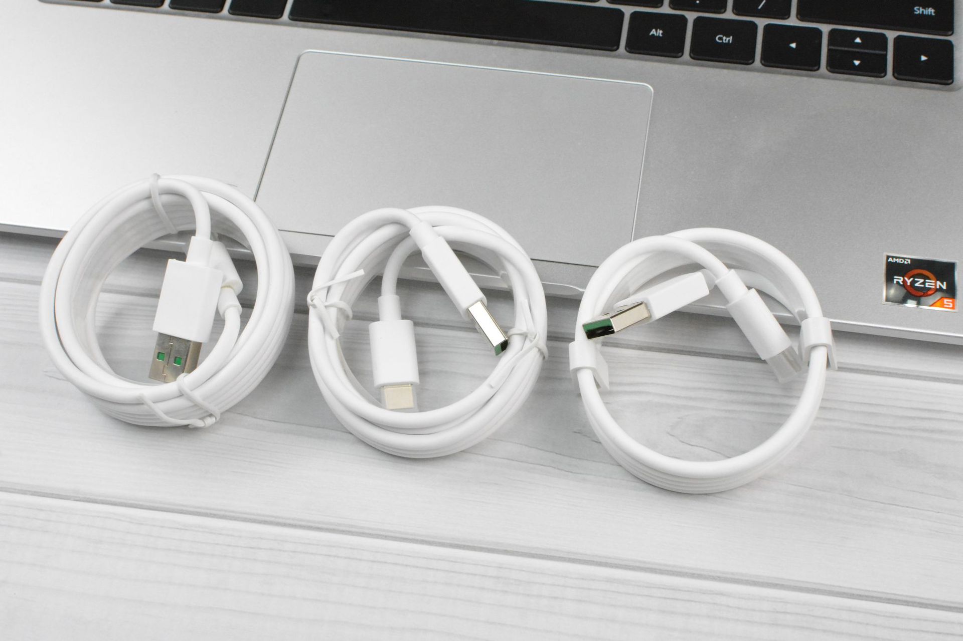 80W สูงสุด USB เป็น Type-C สีเขียว