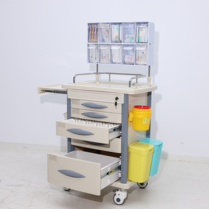 EM-ET096 di plastica medica di rianimazione di emergenza carrello di cura con 5 cassetti per l'ospedale - Product Image 4