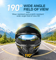 Casque de moto à double visière relevable, homologué DOT, coque en ABS avec aérations latérales et arrière, léger pour la conduite urbaine et les voyages