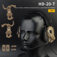 Casque de sport de plein air JinTeng 2023, deux styles, version sans réduction de bruit, HD20 de la cinquième génération de puce tactique