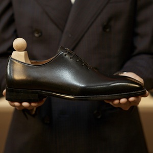 Chaussures Oxford en cuir classiques pour hommes, habillées, à enfiler, à bout pointu, imperméables, avec soutien de la voûte plantaire, résistantes à l'usure - Product Image 3