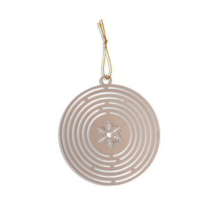 Marcapáginas de Metal de Alta Calidad, Redondo, con Diseño de Nieve Personalizado, Recuerdo, Regalo - Product Image 1