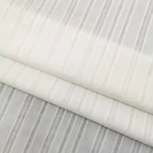Cotton vertical strip hidden strip jacquard fabric pure cotton jacquard cloth men's and women's shirts and skirts for children