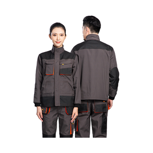 Abito da uomo Anti-strappo in tela di cotone e Poly-set Versatile abbigliamento industriale collo a costine per indumenti alti - Product Image 2