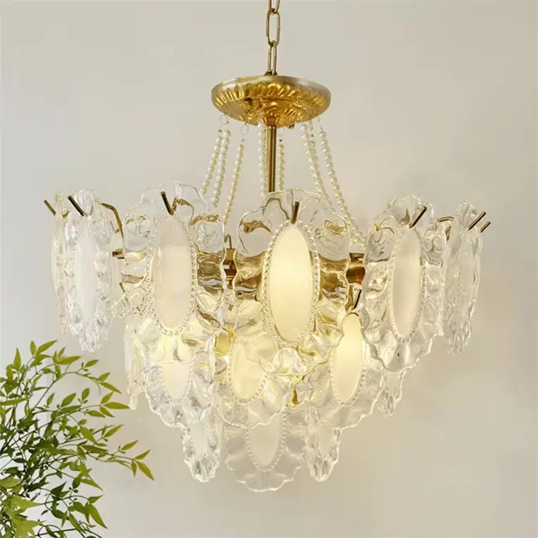Fashion American Villa living room Bee Stainless Steel Chandelier Golden Pendant Lights Hanging Light Fixtures Ceiling