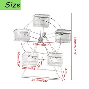 Soporte <span class=keywords><strong>de</strong></span> Metal para freír patatas fritas, estante giratorio para Noria, fiestas, pasteles, magdalenas, soporte <span class=keywords><strong>de</strong></span> almacenamiento, expositor <span class=keywords><strong>de</strong></span> pollo - Product Image 2