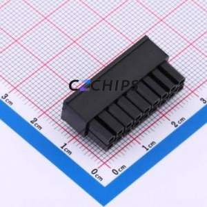 P3025-2*9-BK Housing (Wire-to-Board / Wire-to-Wire) P=3mm Connector ( Jack Structure: 2x9P )( Pitch: 3mm )( Row Spacing: 3mm ) - Product Image 2