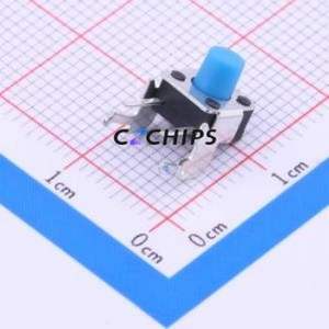 1825027-8 Tactile Switch Through hole Component (THT) Switch Single Pole Single Throw Round Button 1.6N Right Angle Insert - Product Image 1