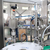 Machine automatique de remplissage et de bouchage de liquides et de pâtes pour crème, huile, miel, sauces, pots, bouteilles, remplisseuse de bouteilles